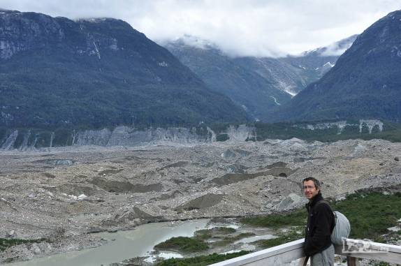 Mirante do glaciar Los Exploradores, no vale de mesmo nome, perto da Carretera Austral, região de Puerto Rio Tranquilo, no sul do Chile